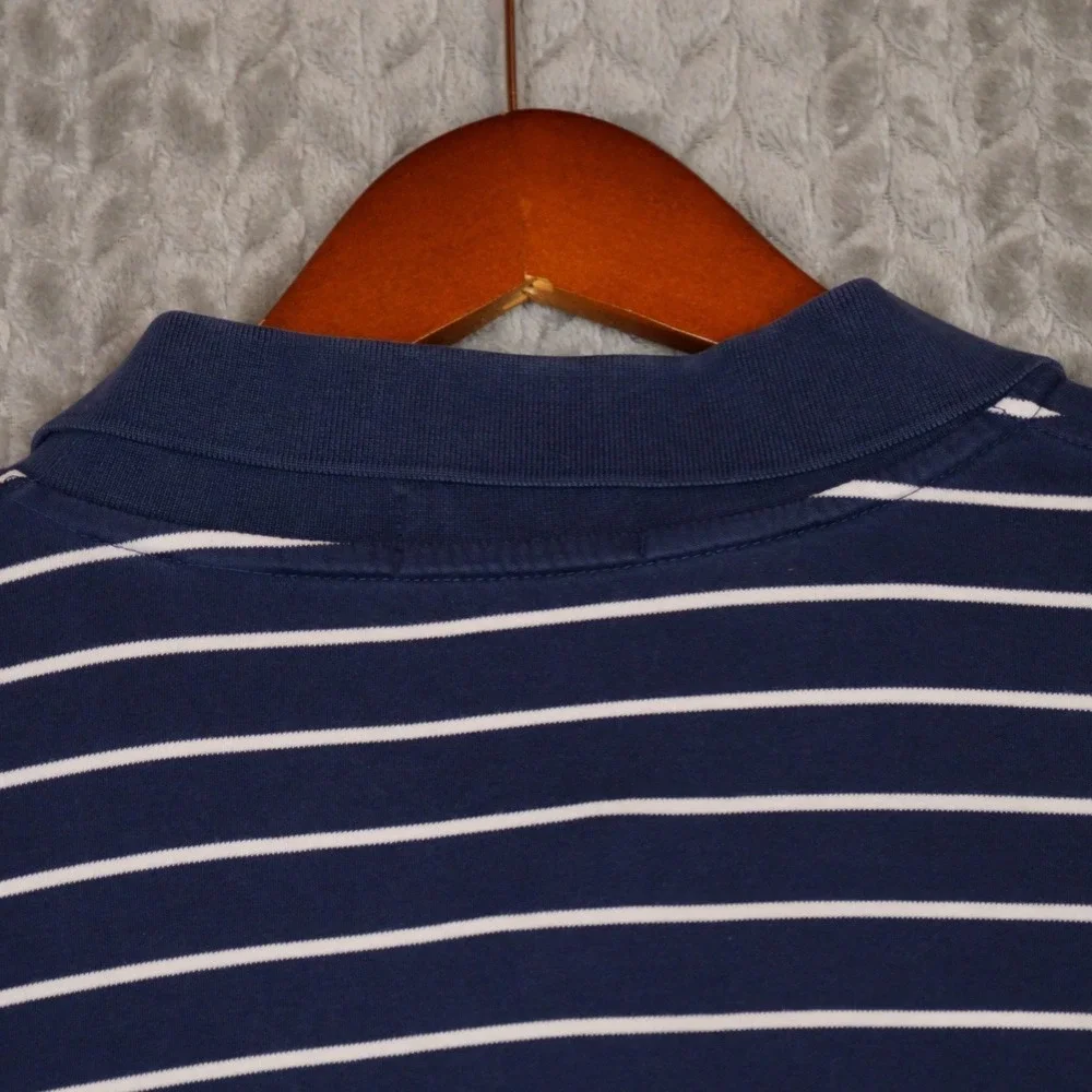 Polo Ralph Lauren Polo Mens 2XB Navy White Striped Pony Cotton Jersey